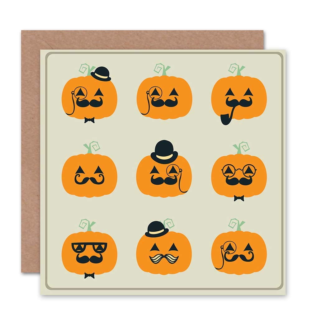 Artery8 - Greeting Card - Halloween - Pumpkin Pattern
