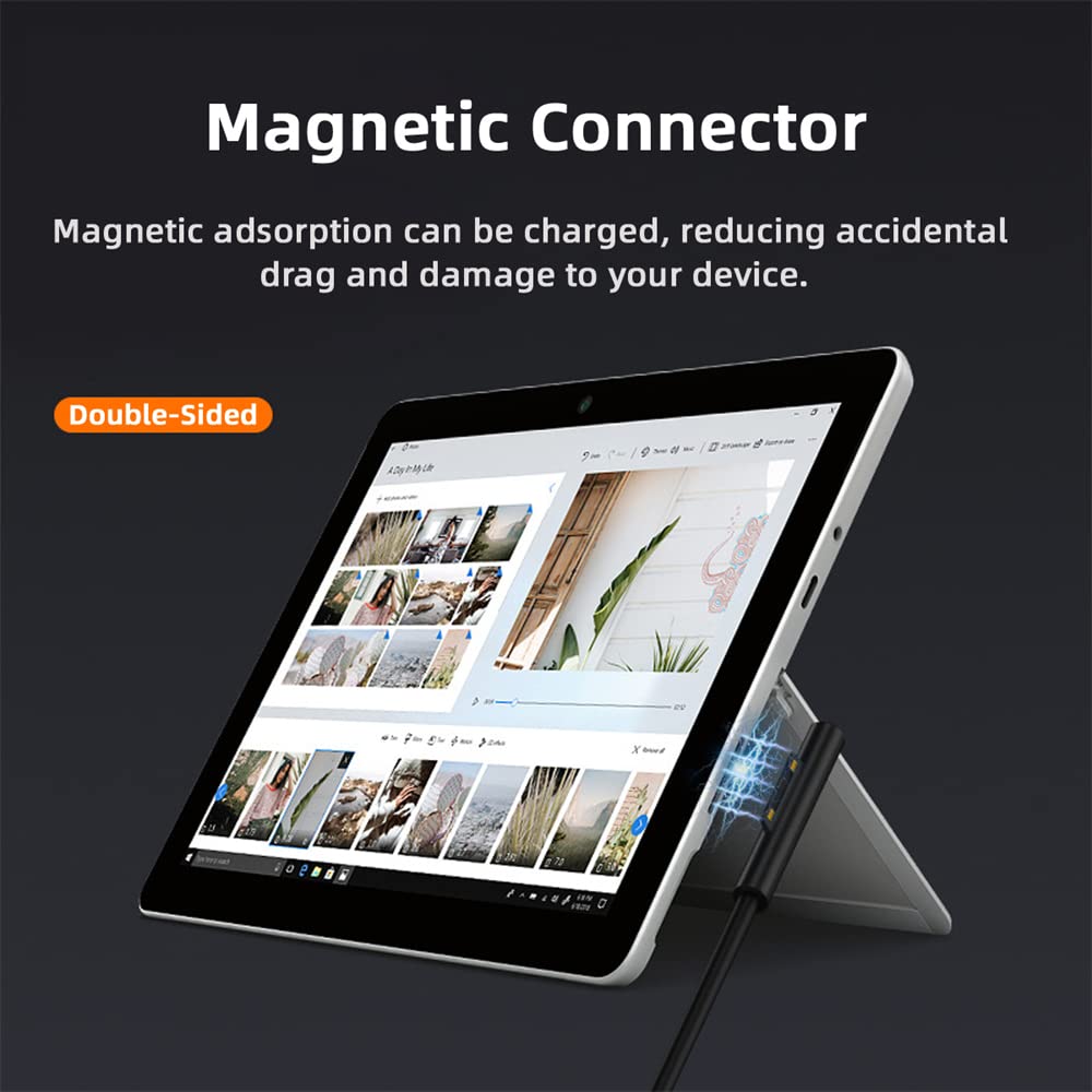 Cablecc 65W 20V 15V-24V DC 4.5x3.0mm Jack to Surface Pro3 Pro4 Pro5 Pro6 Pro7 Pro8 Pro9 Book Pro Charge Cable - Image 4