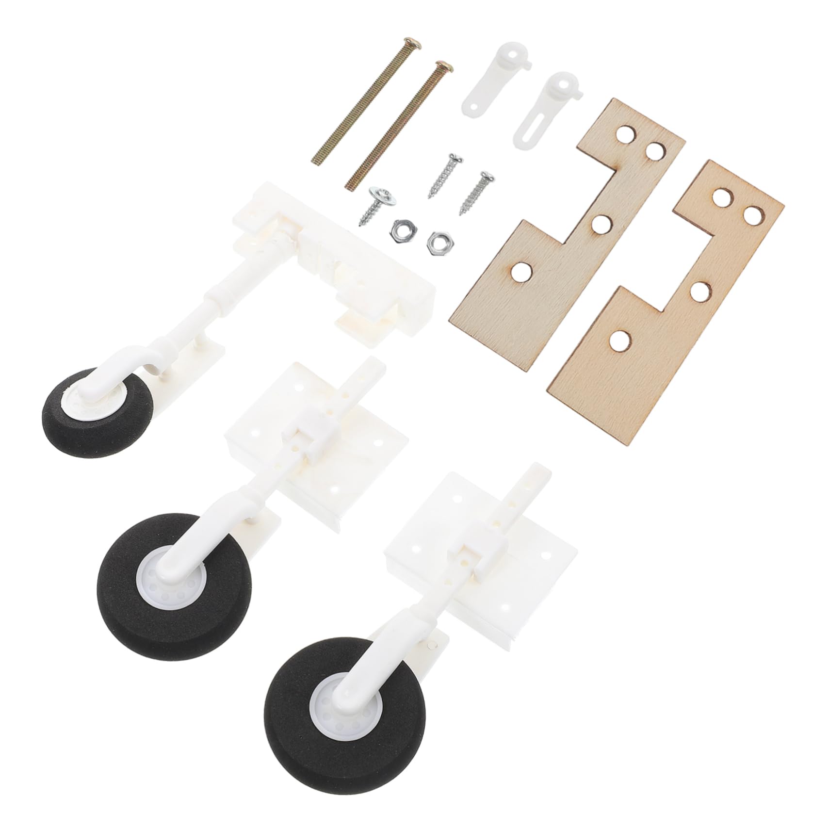 HONMEET Airplane Wheels Set of 3 Model Airplane Wheel Assembly for Diy Projects