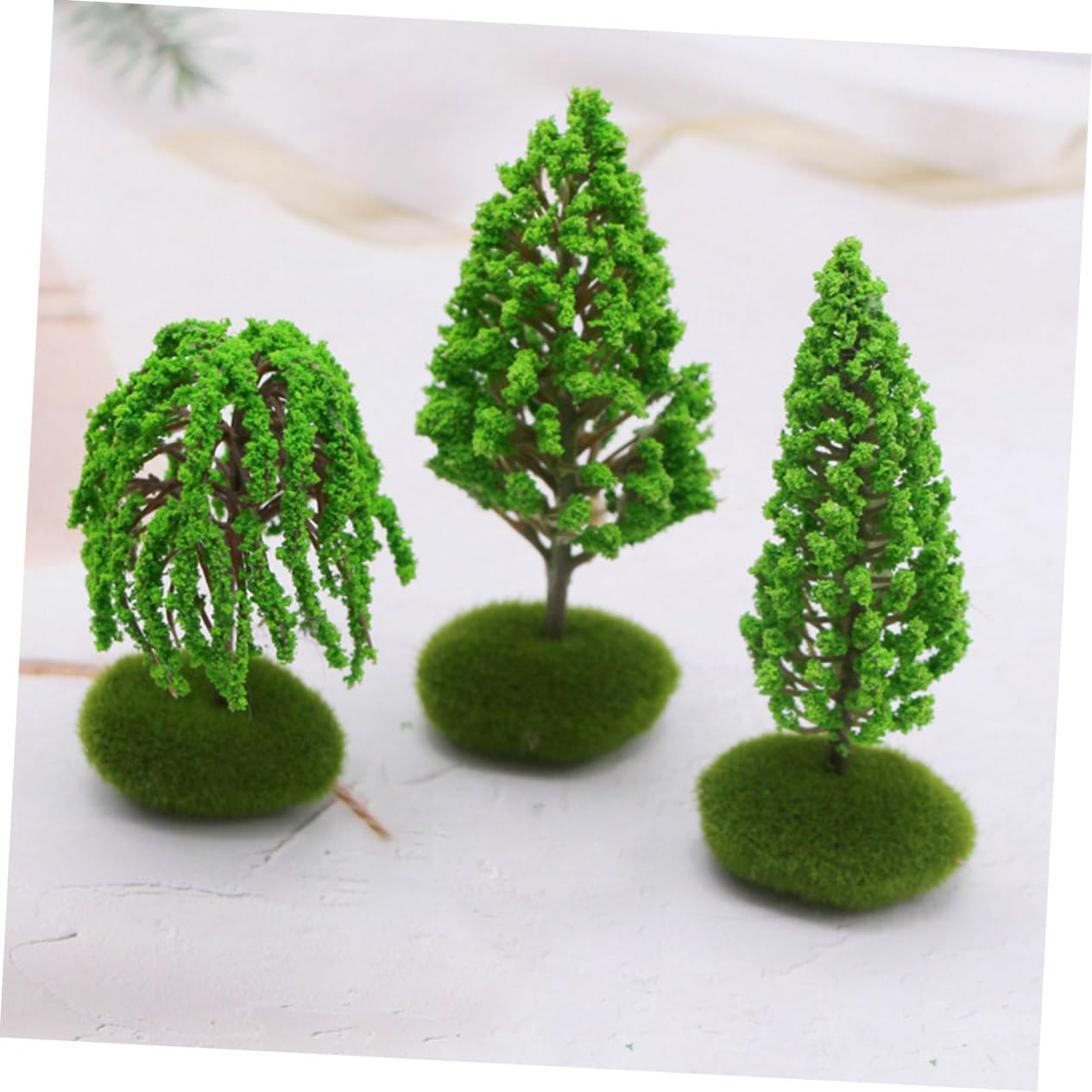 STOBOK 18piezas Mini Árboles Escénicos De Paisaje Mini Árboles Simulados para Decoración De Modelos y Paisajes Materiales para Miniaturas