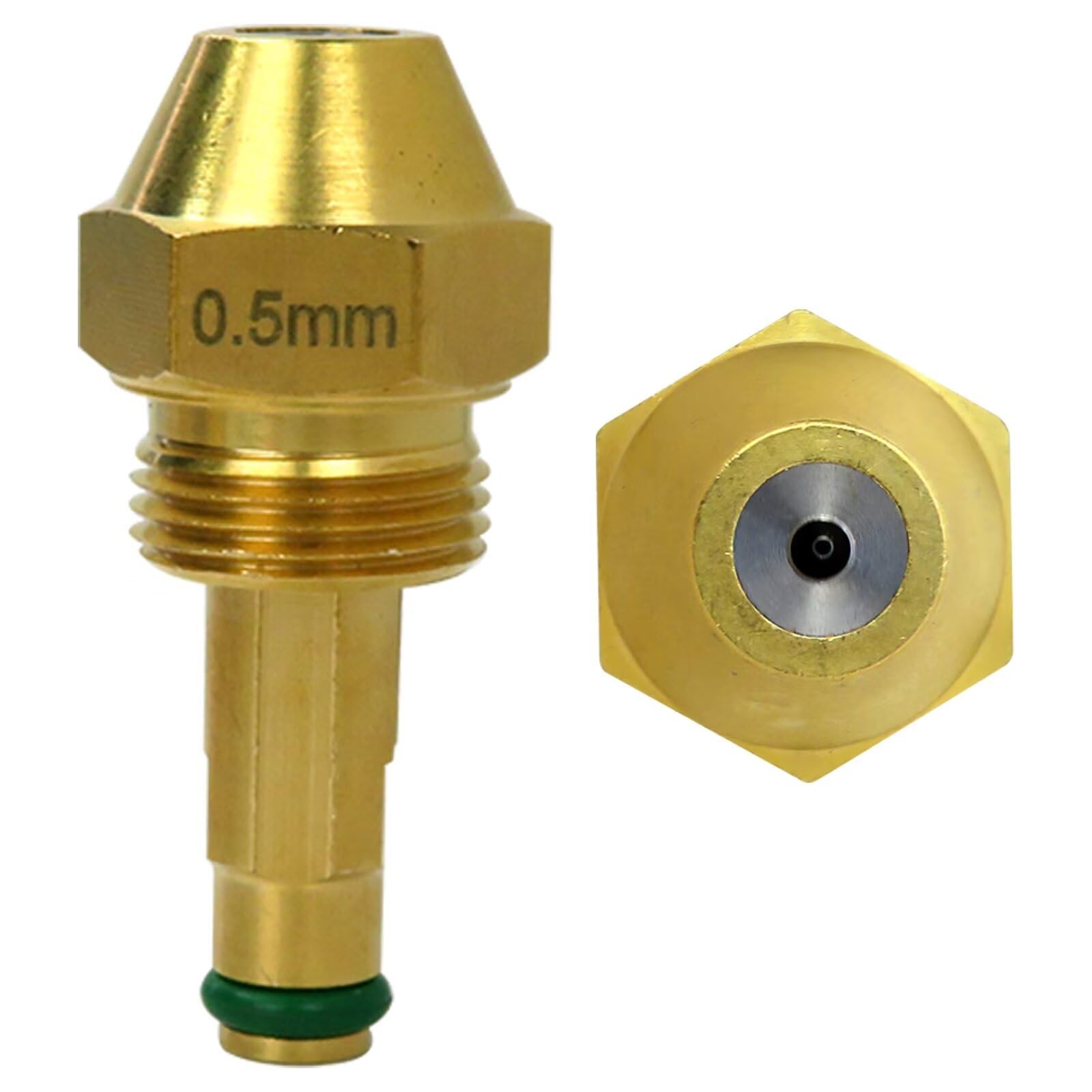 Upgraded 0.5mm Waste Oil Heater Parts 30609-5 for Delavan Nozzle Adaptor 17147 Siphon nozzle Fits for many brands