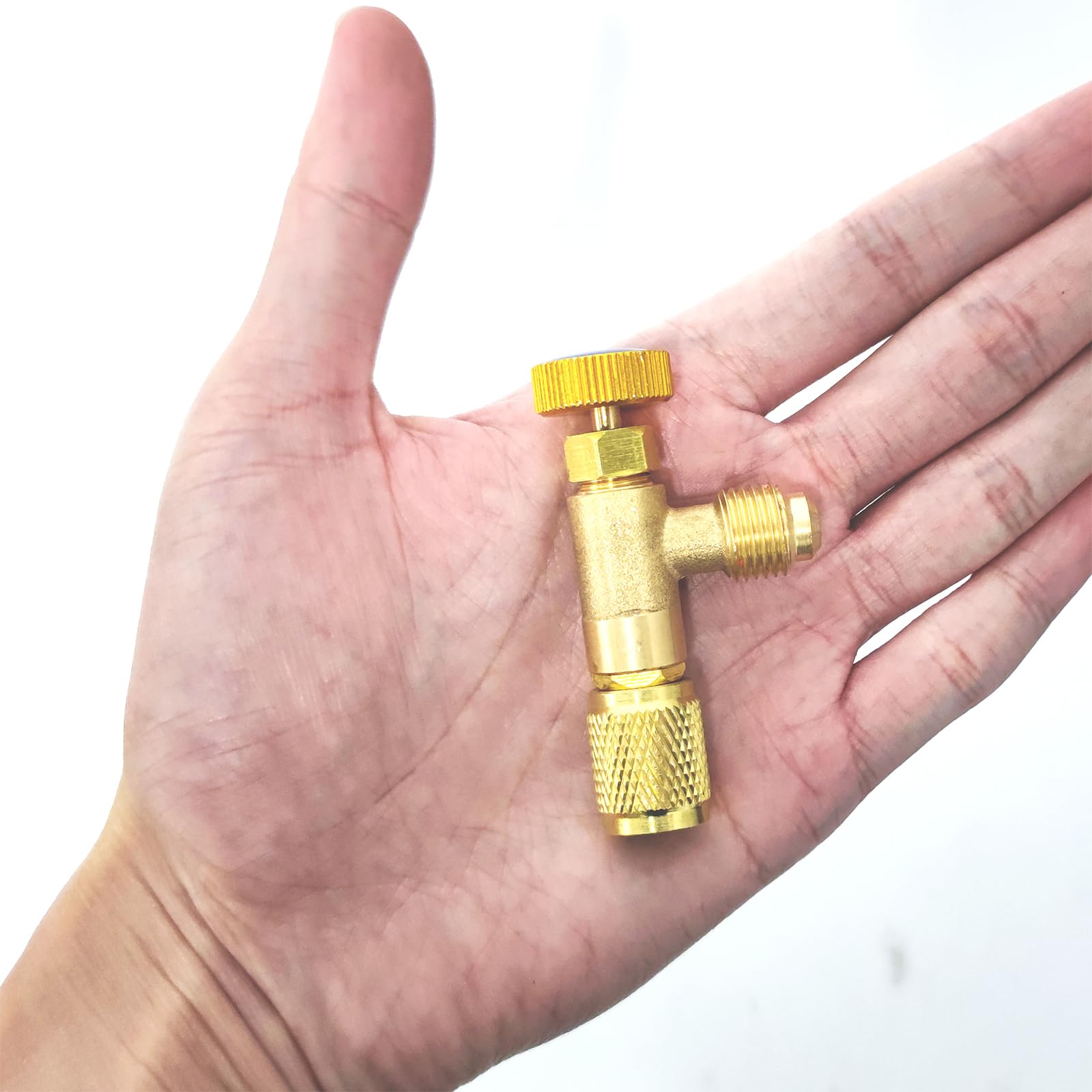 Lot De 4 Valves De Sécurité Pour Réfrigérant R22 R32 R410 - En Laiton, Filetages 1/2, 1/4, 5/16 Pouces