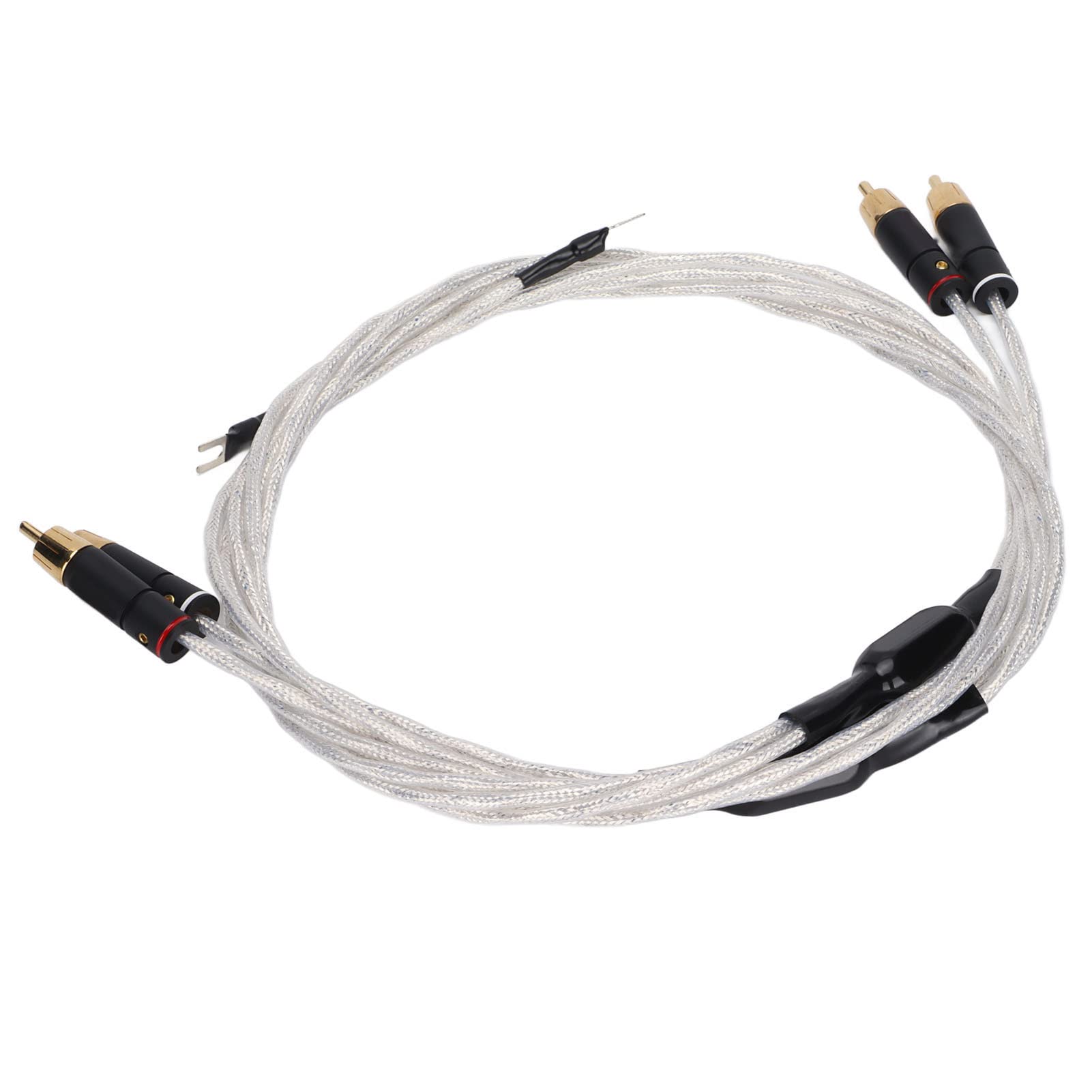 Cavo per Audiofili, Cavi Aux Stereo Placcati in Argento e Oro a Bassa capacità per Tablet con Altoparlanti HDTV (2M)