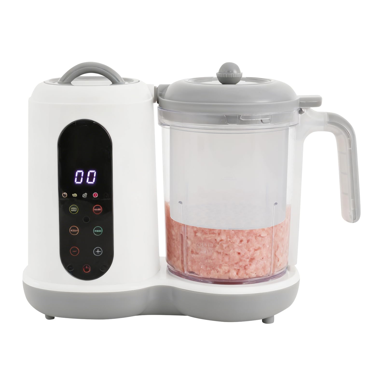 Robot de cuisine pour bébé - 450 W - Avec fonctions cuisson à la vapeur, mélange et chauffage - 50 à 400 ml - Pour la préparation des légumes, des fruits, de la viande