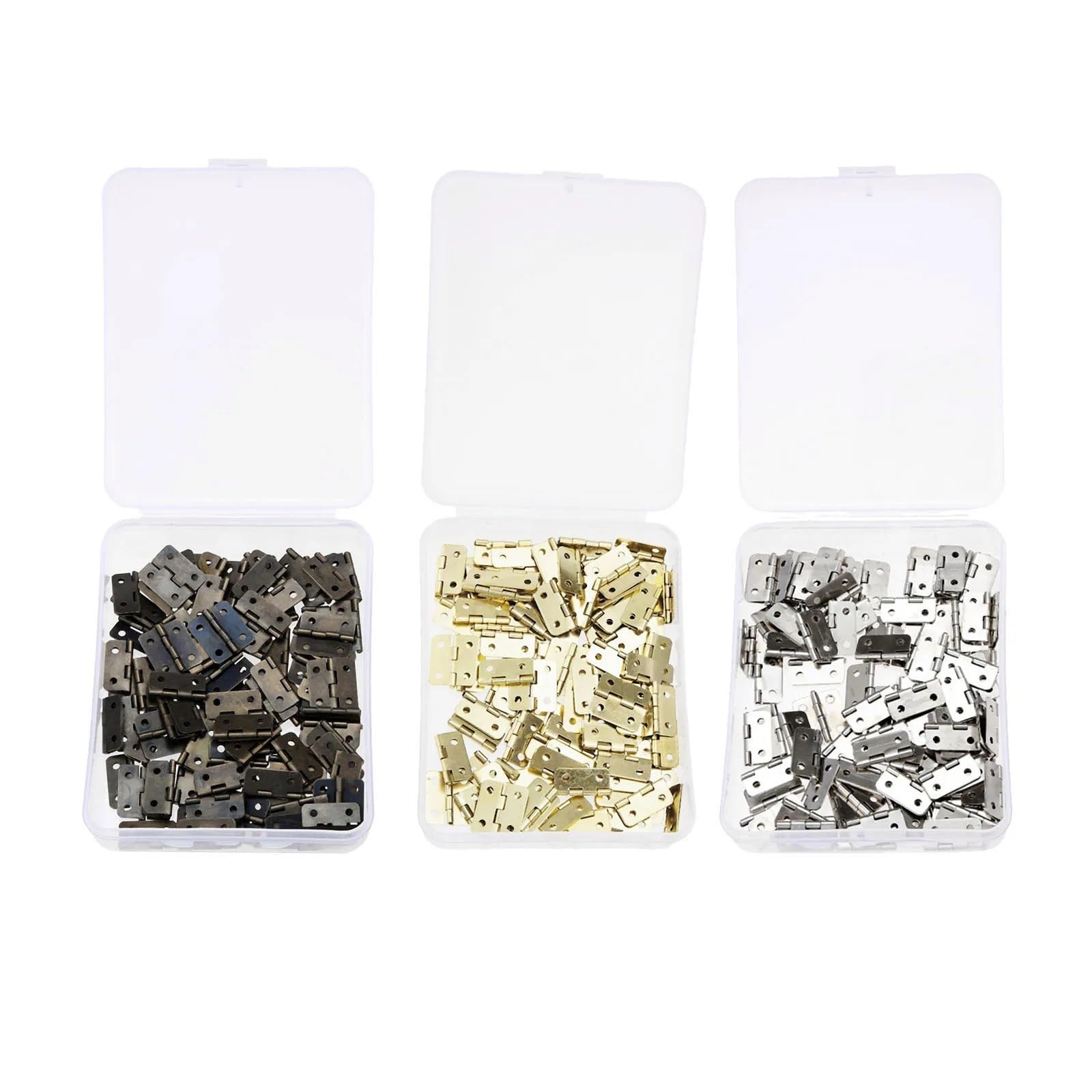 Charnières décoratives dorées 18x16 mini charnière meuble bois boîte à bijoux vis