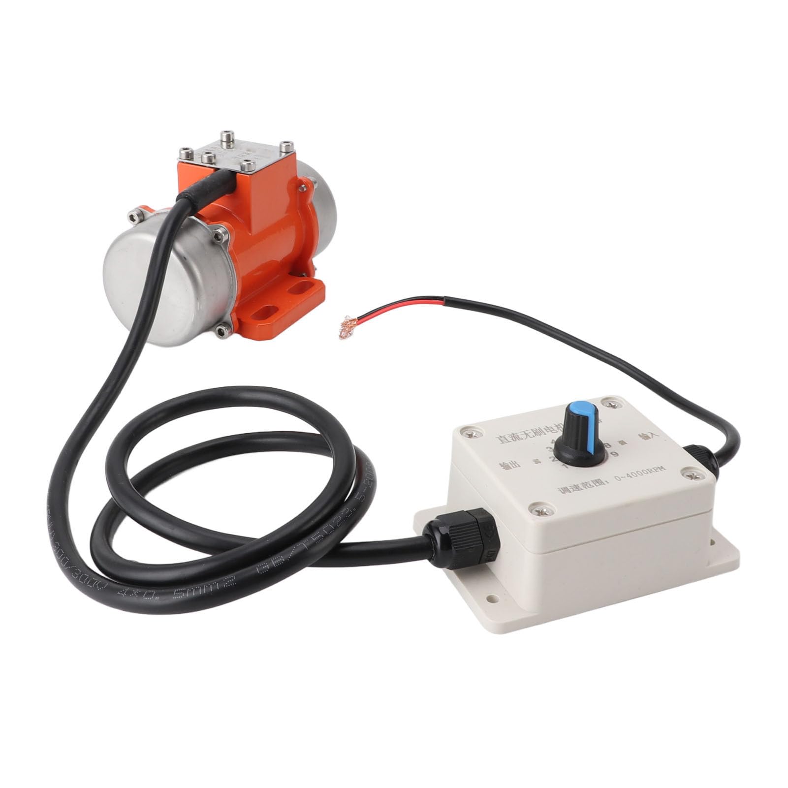 Pongnas Motor de Vibración de Hormigón sin Escobillas de 24 V CC con Control de Velocidad Aleación de Aluminio IP65 para una Compactación Eficiente del Hormigón (15W)