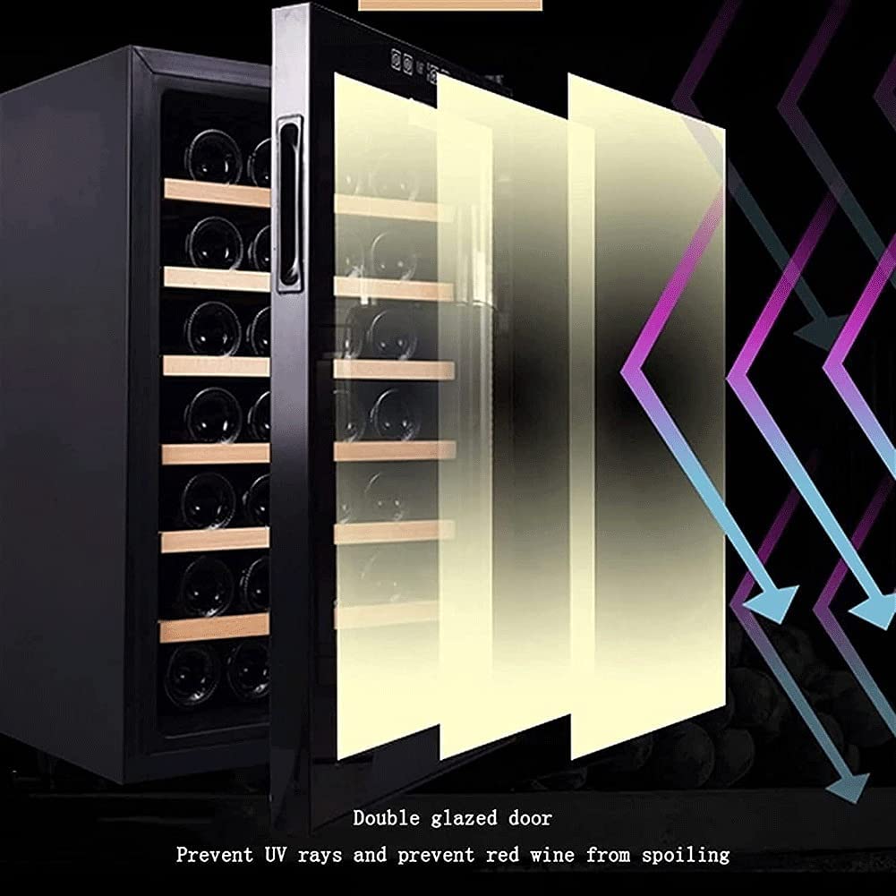 Ljlzxpbus 16 Bottle Compressor Wine Cooler Refrigerator Large Freestanding Wine Cellar 41f-64f Digital Temperature Control Wine Fridge For Red, Champagne Or Sparkling Wine on Fridge.com - View 6