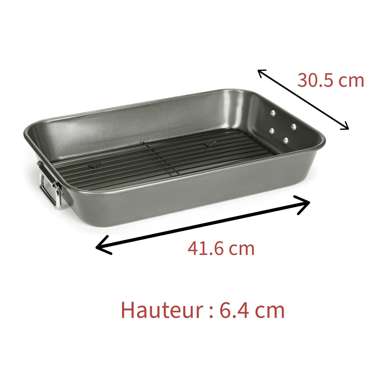PATISSE Bandeja horno + rejilla a/a 41x30 cm. (Antes PA.03780)