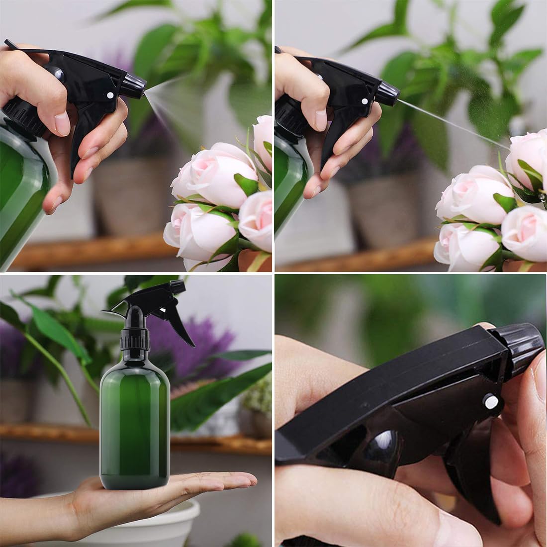 Spray Bottle, Water Spray Bottles For Cleaning, Empty Plastic Mist Spray Bottle, Refillable