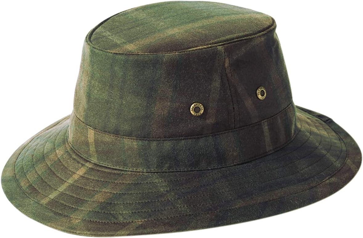 Chapeau De Voyage Failsworth En Coton Ciré Marron – Tissu Anglais Hydrofuge – Bandeau Anti-transpiration – Taille M (57 Cm)