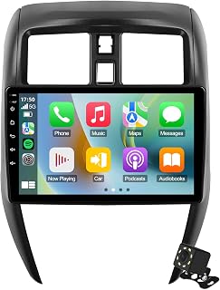 Linux Double Din Car Stereo for Nissan Versa Sedan 2015-2019 with 10.1 Inch Touchscreen Radio Built-in Wireless Carplay/Android Auto/Bluetooth/FM/AUX-in/Steering Wheel Controls/Backup Camera