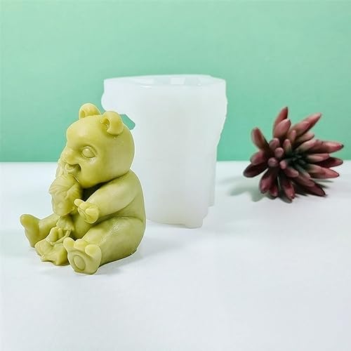 Miniatura 9 de Molde de silicona para velas perfumadas de animales y niñas, hecho a mano, vela perfumada de oso, molde epoxi, manualidades, para mujeres, niñas,