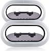 NovelBee 2pcs Aluminum Boat Porthole Window,Elliptical Opening Portlight,Inward Opening Deck Hatch for Boat Marine Yacht RV