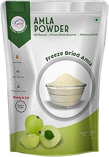 FZYEZY Natural Freeze Dried Fruit & Vegetable Powder for Kids and Adults | Camping Vegan Snacks Dried Healthy Powder|Survival Food |Freeze-Dried Powder|Pantry Groceries dehydrated Snacks | 50 gm (Amla Powder, 50 gm)