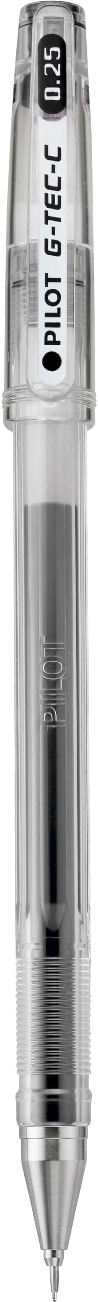 G-Tec-C Gel Ink Rolling Ball Pens, Hyper Fine Point (0.25mm), Black Ink, 12-Pack (35485)
