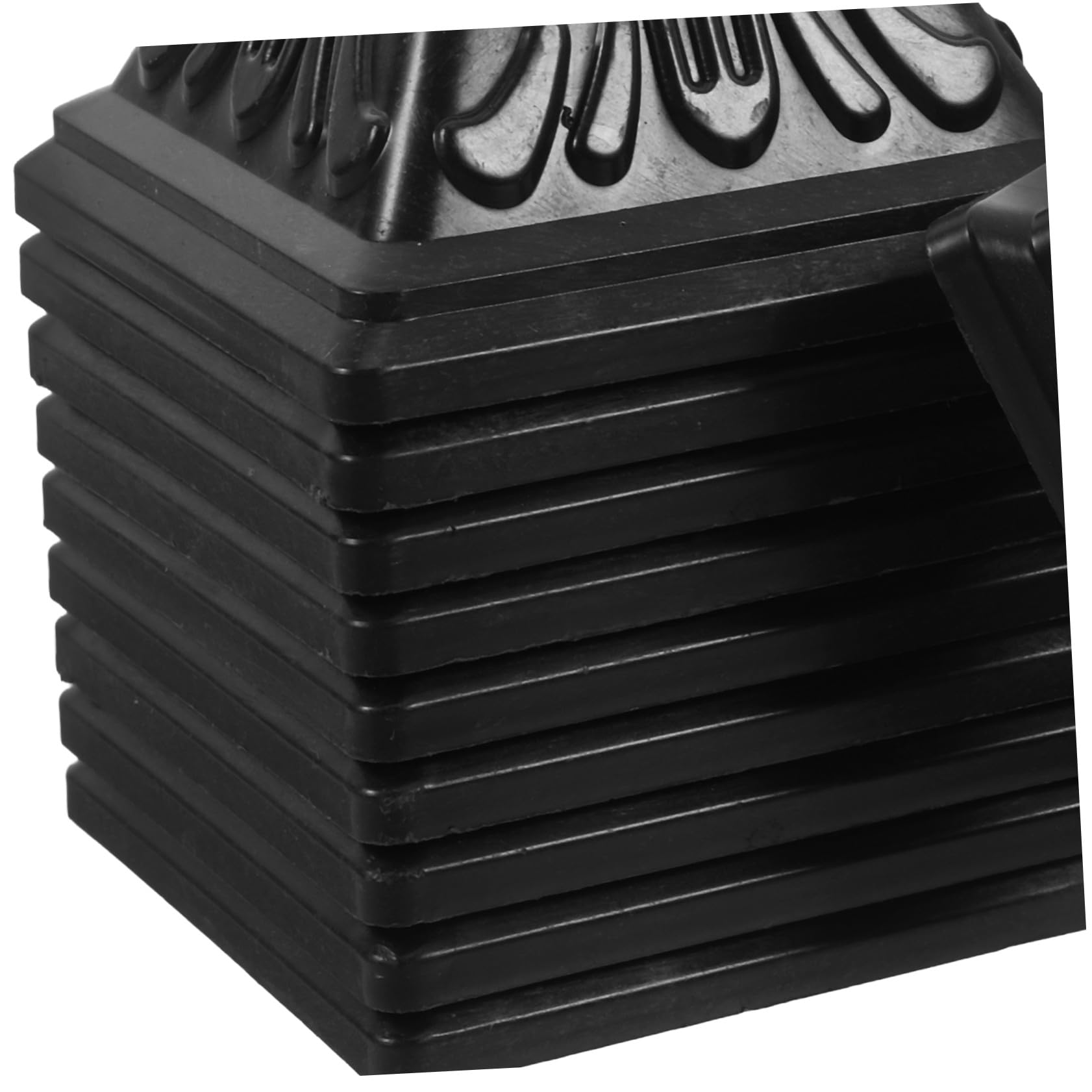 10 Pezzi Tappi Copertura Pali Nero in Pvc per Base del Deck e Recinzioni, Copertura Decorativa per Colonne e Supporti
