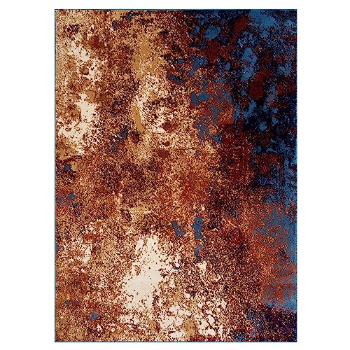 Tapete moderno azul 8x10 LUXE WEAVERS miniatura 3