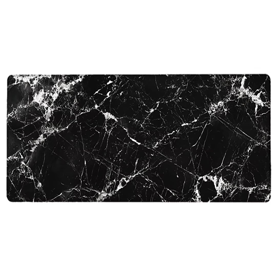 Podkładka pod mysz do gier XXL - 1400 x 600 x 3 mm - krajobraz duża antypoślizgowa podkładka pod klawiaturę biurową ze zszytymi krawędziami, czarna duża podkładka pod mysz do gier do biura i domu