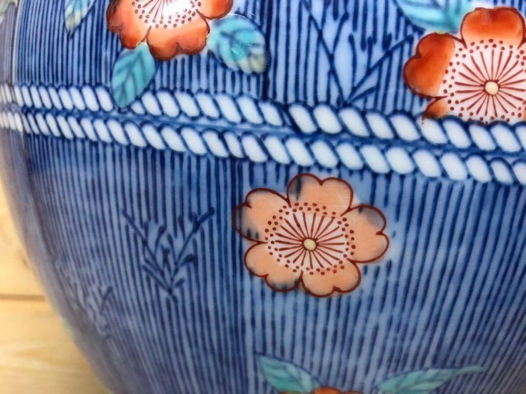 現代ガラス芸術界の巨匠『黒木国昭』作金彩象嵌ガラス花器『琳金彩手付