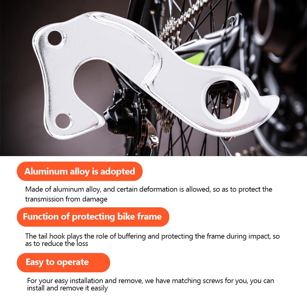 Bike Rear Derailleur Hanger Extension - Aluminum Alloy Gear Hook Extender For Mountain & Road Bikes (0T-50T Flywheels)
