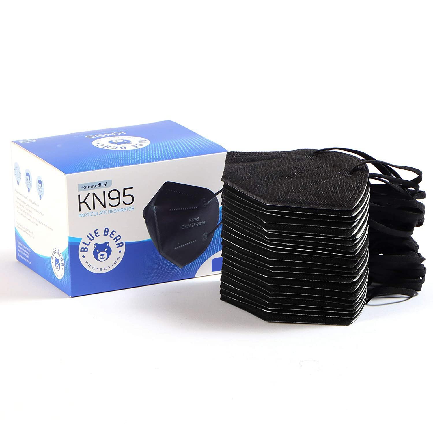 [20 PACK] 5-Ply Disposable Face Mask - Premium Material and Comfortable Fit for Safe and Effective Wear