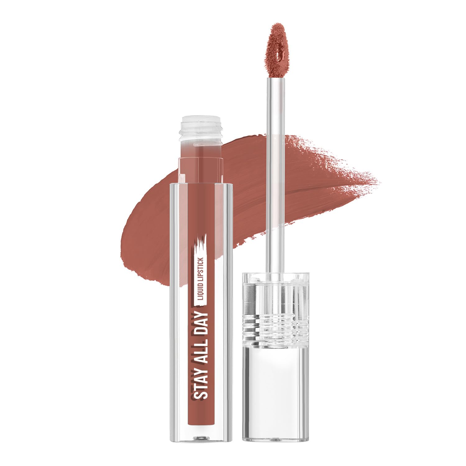 Swiss Beauty Stay Maxx Matte Highly Pigmented Liquid Lipstick | With Vitamin E & Shea Butter | Smudge-Proof and Transfer-Proof | 24 Hour Stay | 2gm, Shade- 1. Brown Syrup-image-14