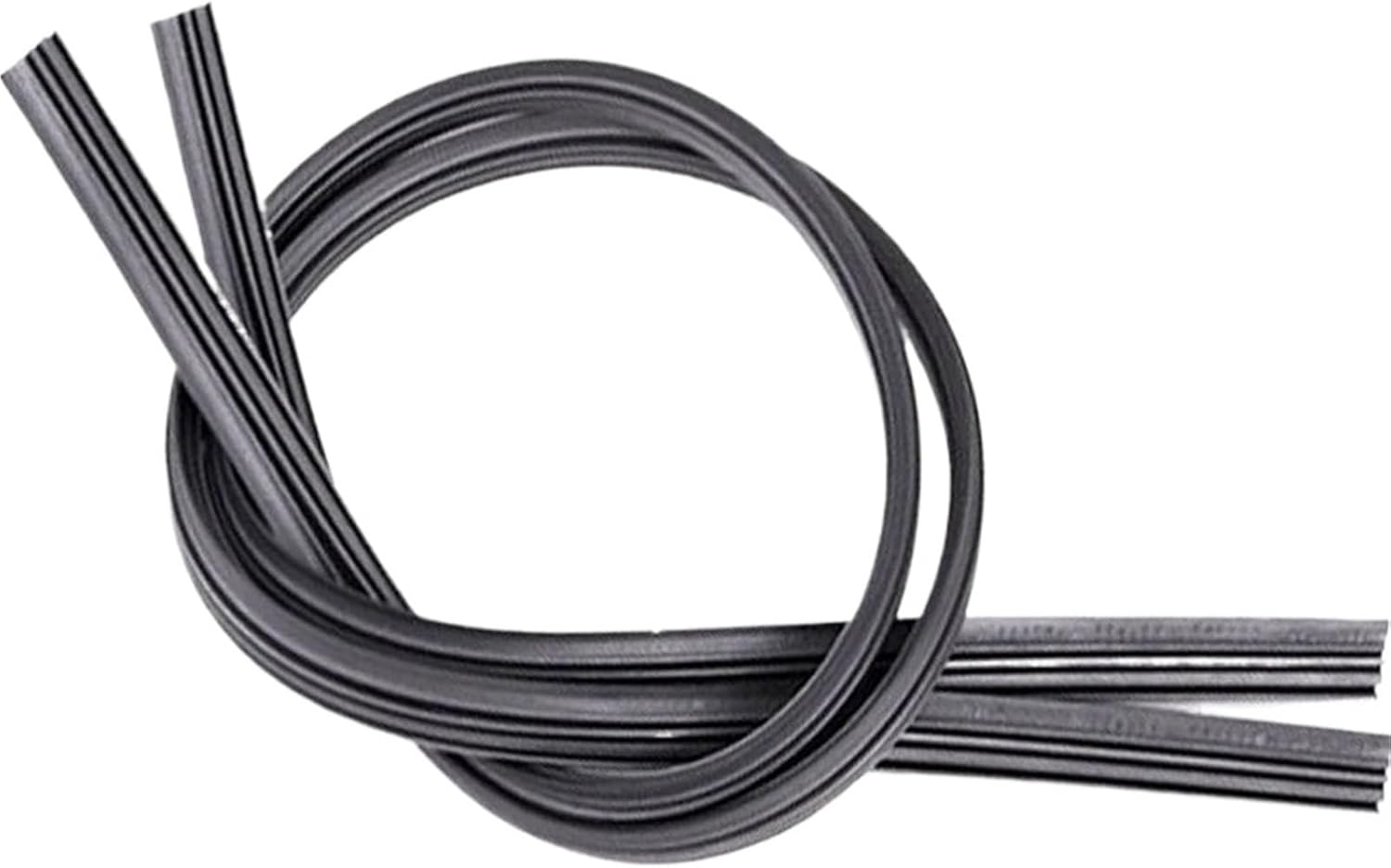 2PC Wiper Refills Universal 6mm 24" Or 26" Cut To Size Rubber Frameless Wiper Blade Refill Windshield Windscreen Replacement(24 inch)