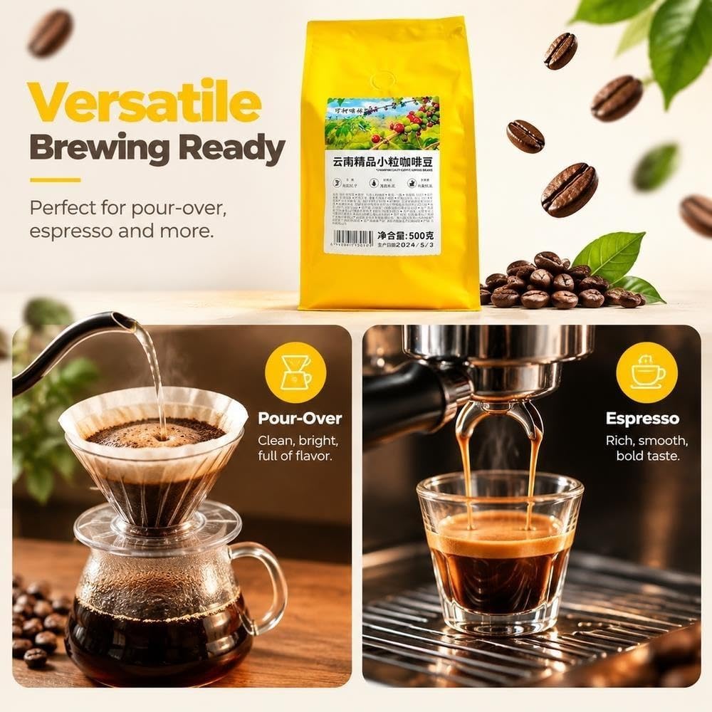 500 g de granos de café Arábica, tostado medio