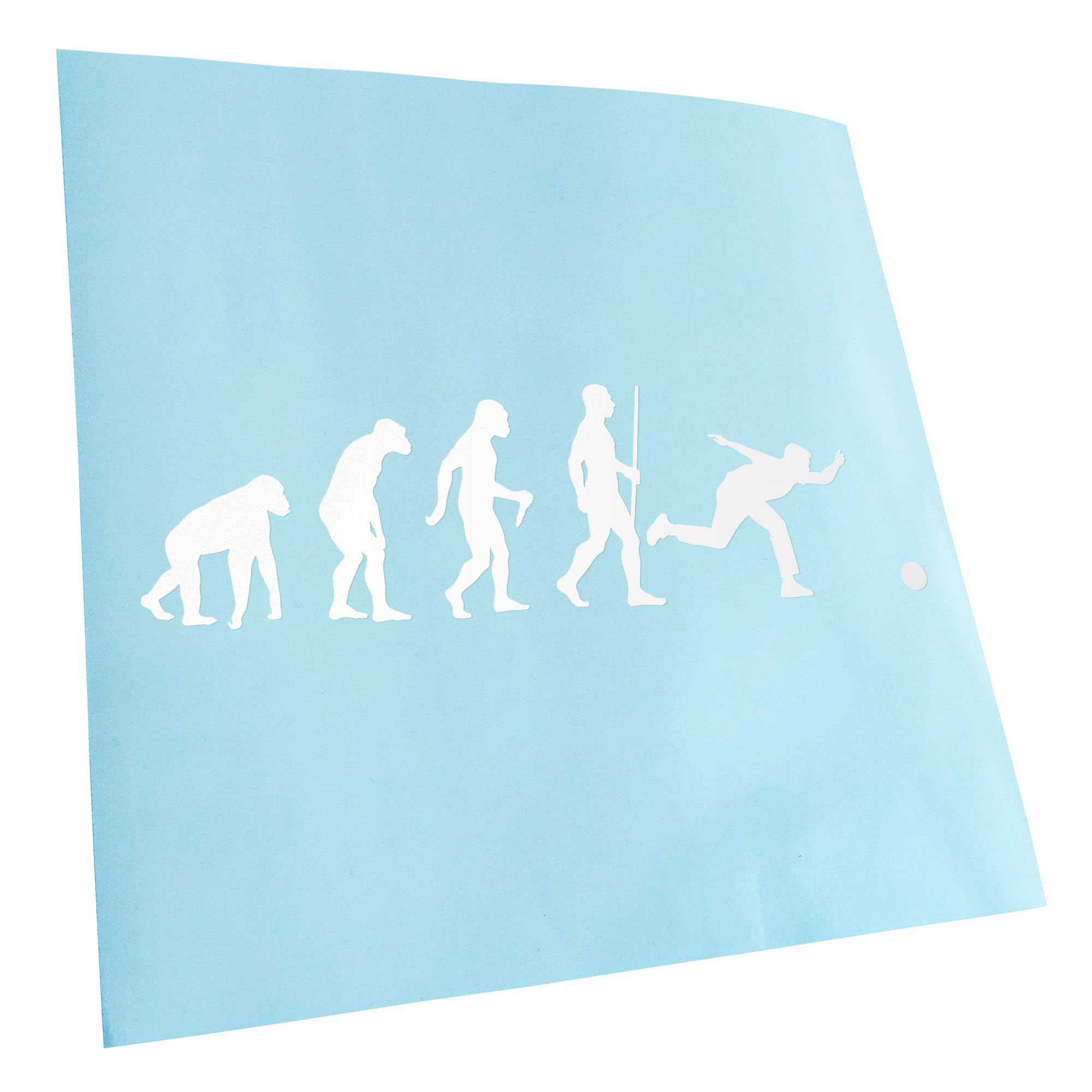 Kiwistar White-10 - Car Sticker - Bowling Cones Evolution - White - 24 X 7 Cm - Rear Window Car Sticker Weatherproof For Car Truck Moped Truck - Sticker Exterior Self-Adhesive Tuning Accessories For Window
