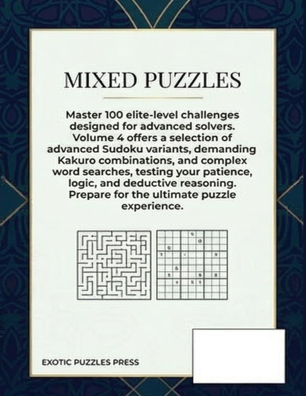 Mixed Puzzles Volume 3: Brain Boosting Variety: 100 Puzzles - Math Puzzles, Ciphers, Mazes & Code Breaking