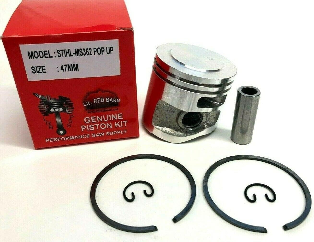 Pop Up Piston Kit Compatible with Stihl MS311, MS362 Chainsaw 47mm Replaces Part #1140 030 2002 Extra Power and Compression! Two Day Standard Shipping To All 50 States!