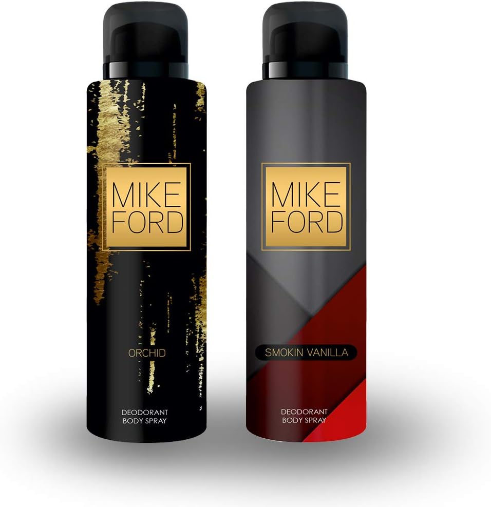 MIKE FORD 150 ML DUAL PACK DEODORANT OFFER Orchid & Smokin Vanilla