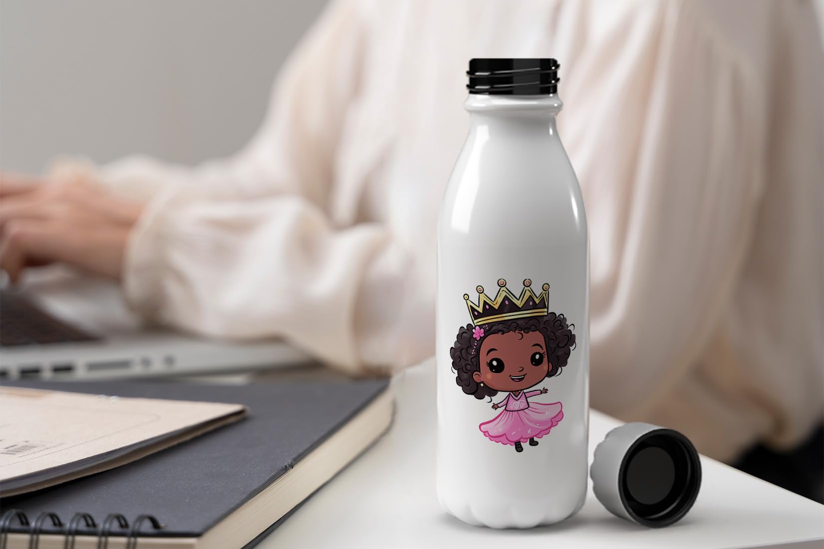 MAXIKIWI, Single Wall Water Drinking Bottle with Screw Cap, Non Insulated Lightweight Aluminium, BPA Free, Leak-Proof - Image 2