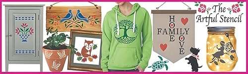 Miniatura 3 de Silhouette Baby Stencil - 3.5" x 5.0" Shadow Art Head Silhouette Profile Cameo Template Reusable Laser Cut Mylar Template for Painting Home Decor