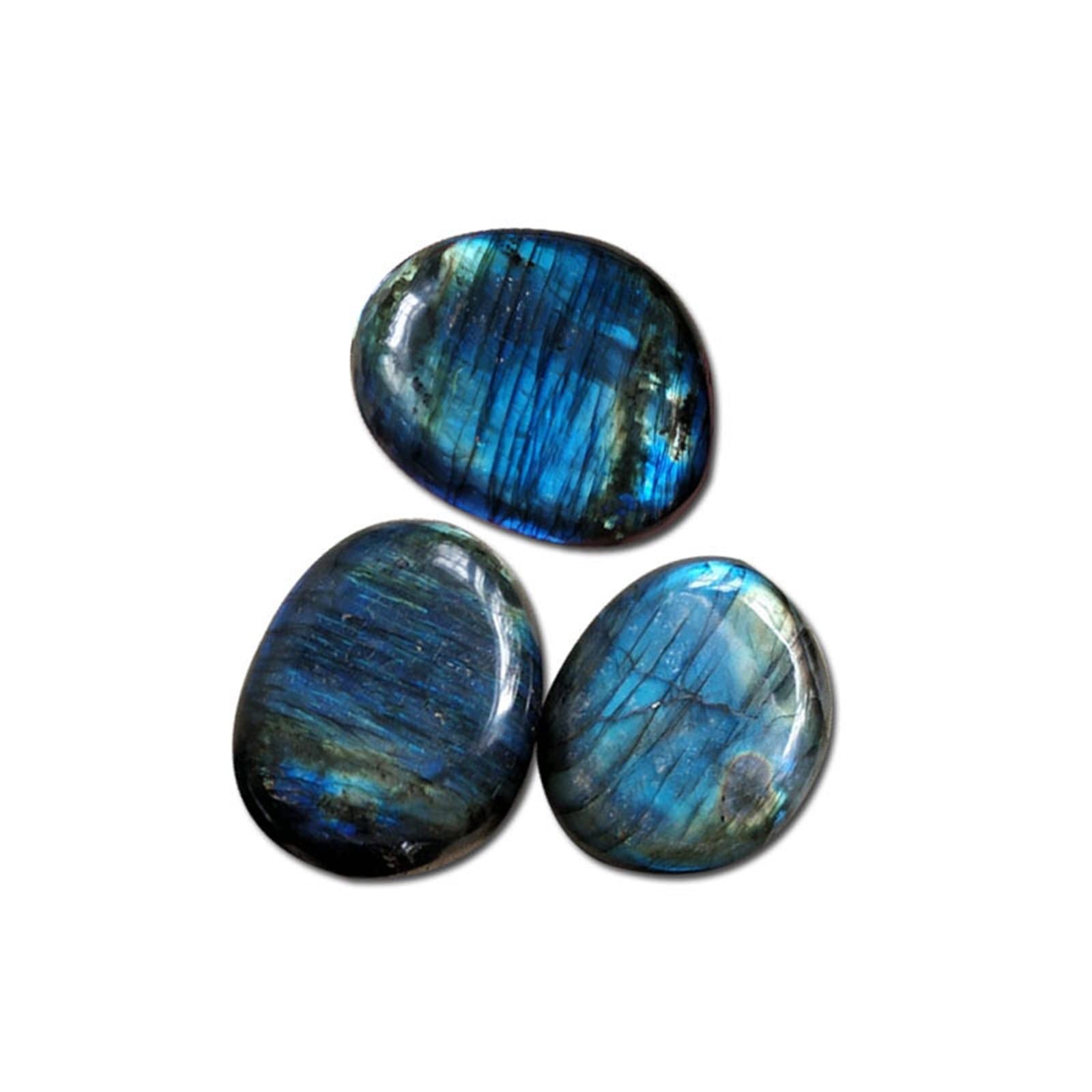 Labradorite originale de couleur bleu naturel, une pièce de lune véritable pour collectionneur