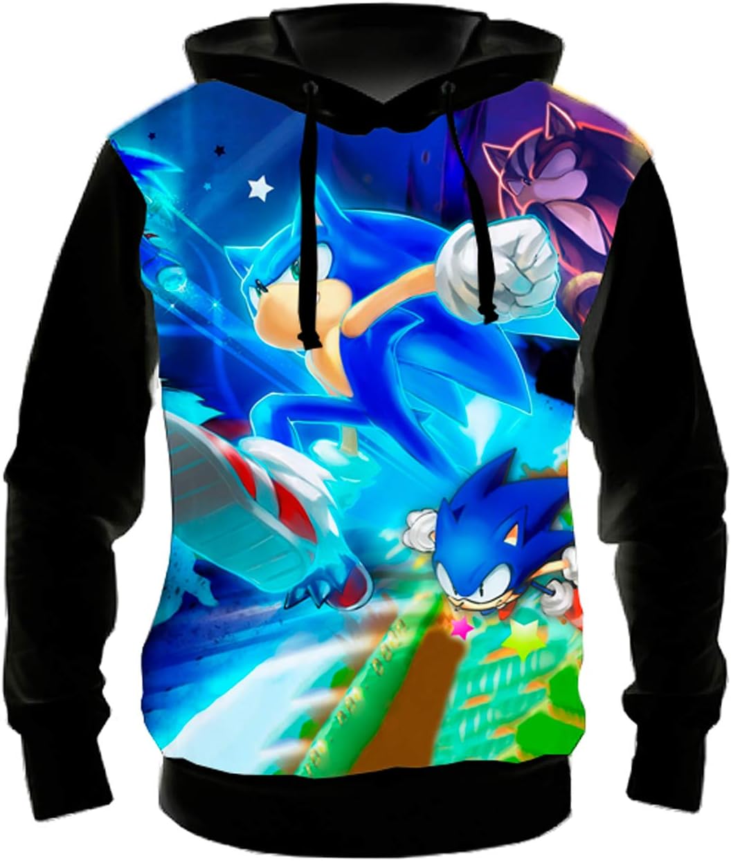 camisa do sonic com capuz