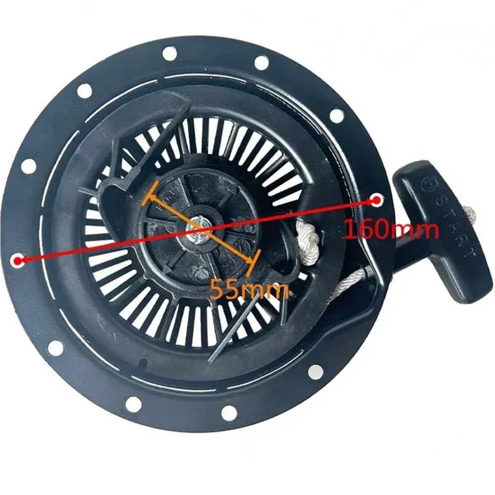 Arrancador de Retroceso MZ200 Apto for Motor Yamaha MZ200 6.5HP, Cubierta de Cuerda de Agarre de Arranque por Cuerda, Conjunto de trinquete de rebobinado