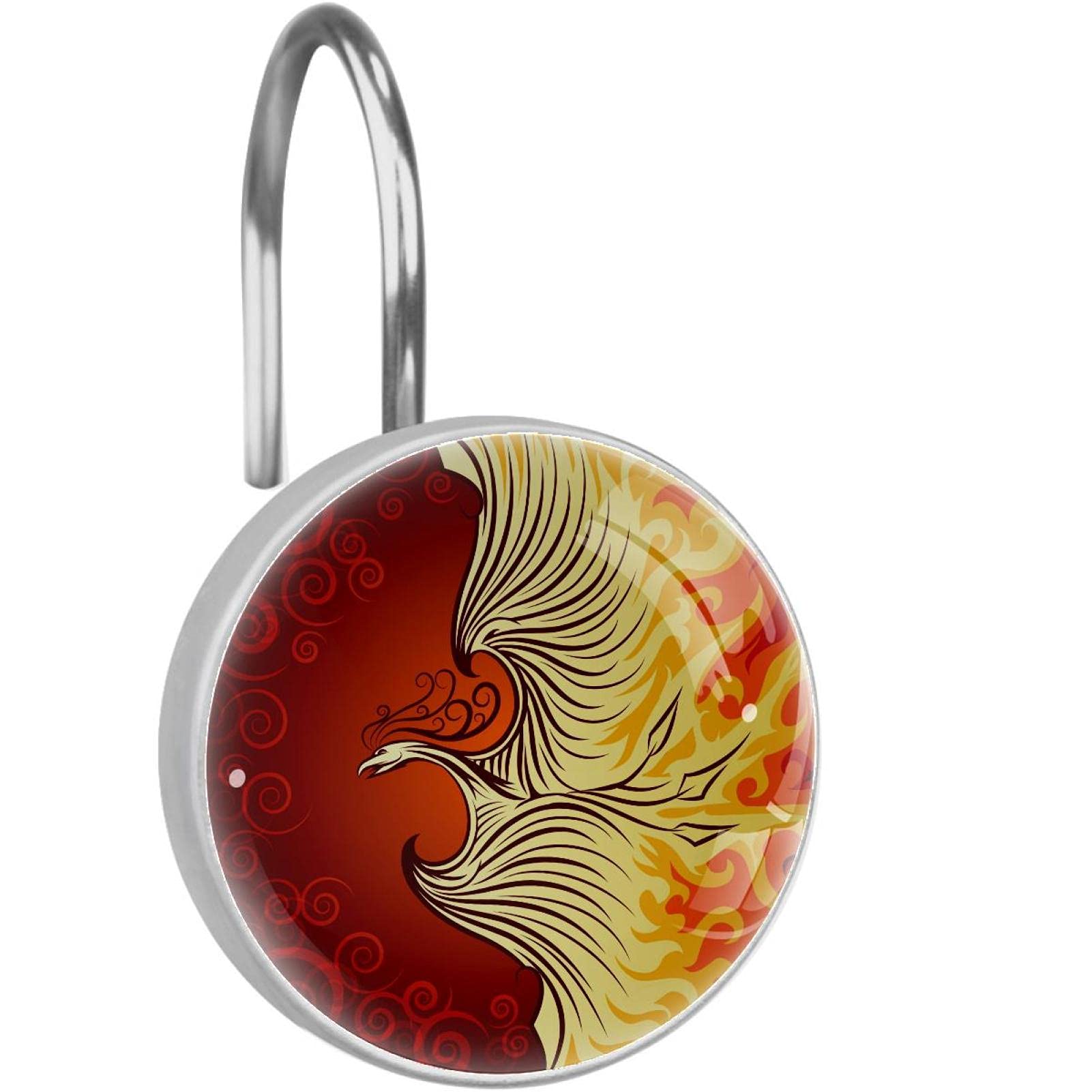 Crochets pour rideau de douche en acier inoxydable suspendre rideau phoenix