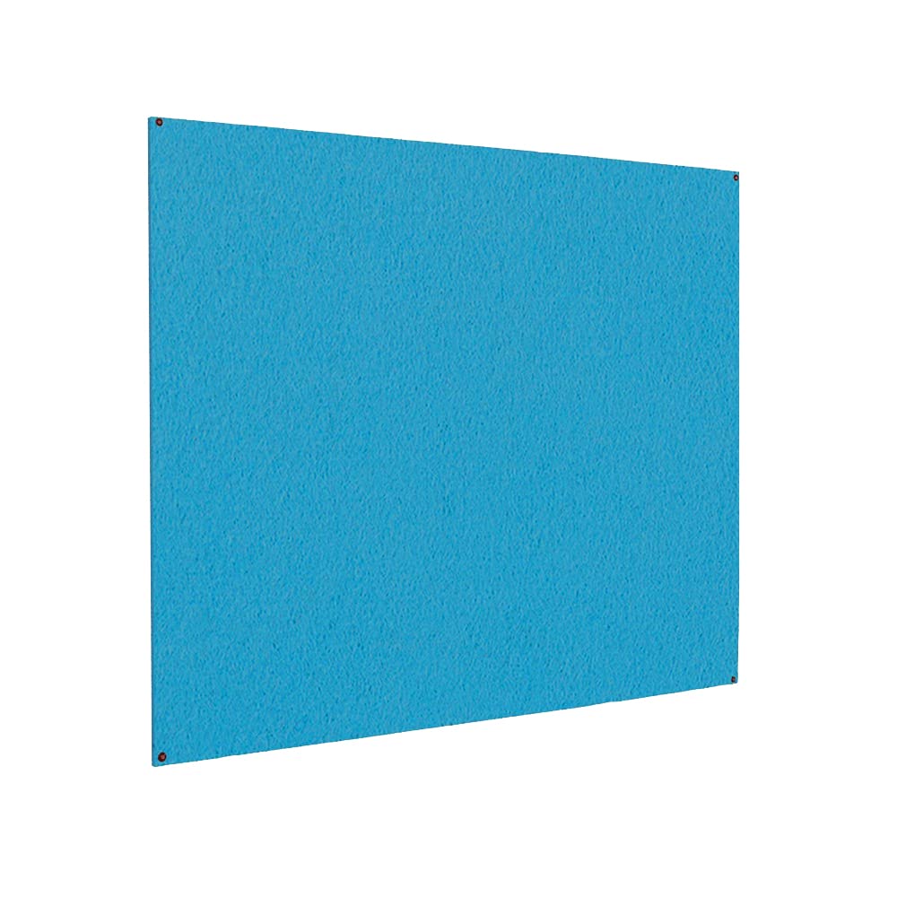 Frameless Notice Boards - Accent Colour Fabric - 2400mm x 1200mm - Light Blue