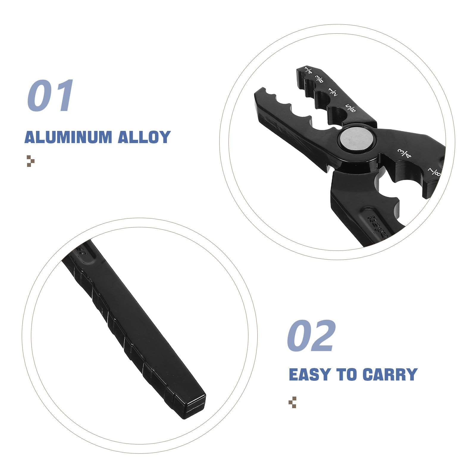 YARNOW Pince de Réparation Tubes Cuivre Manuelle, Arrondisseur Tubes Réfrigérant, Alliage Aluminium Robuste, Outil Portable Compact, Dépannage Climatisation et Réfrigération Automobile