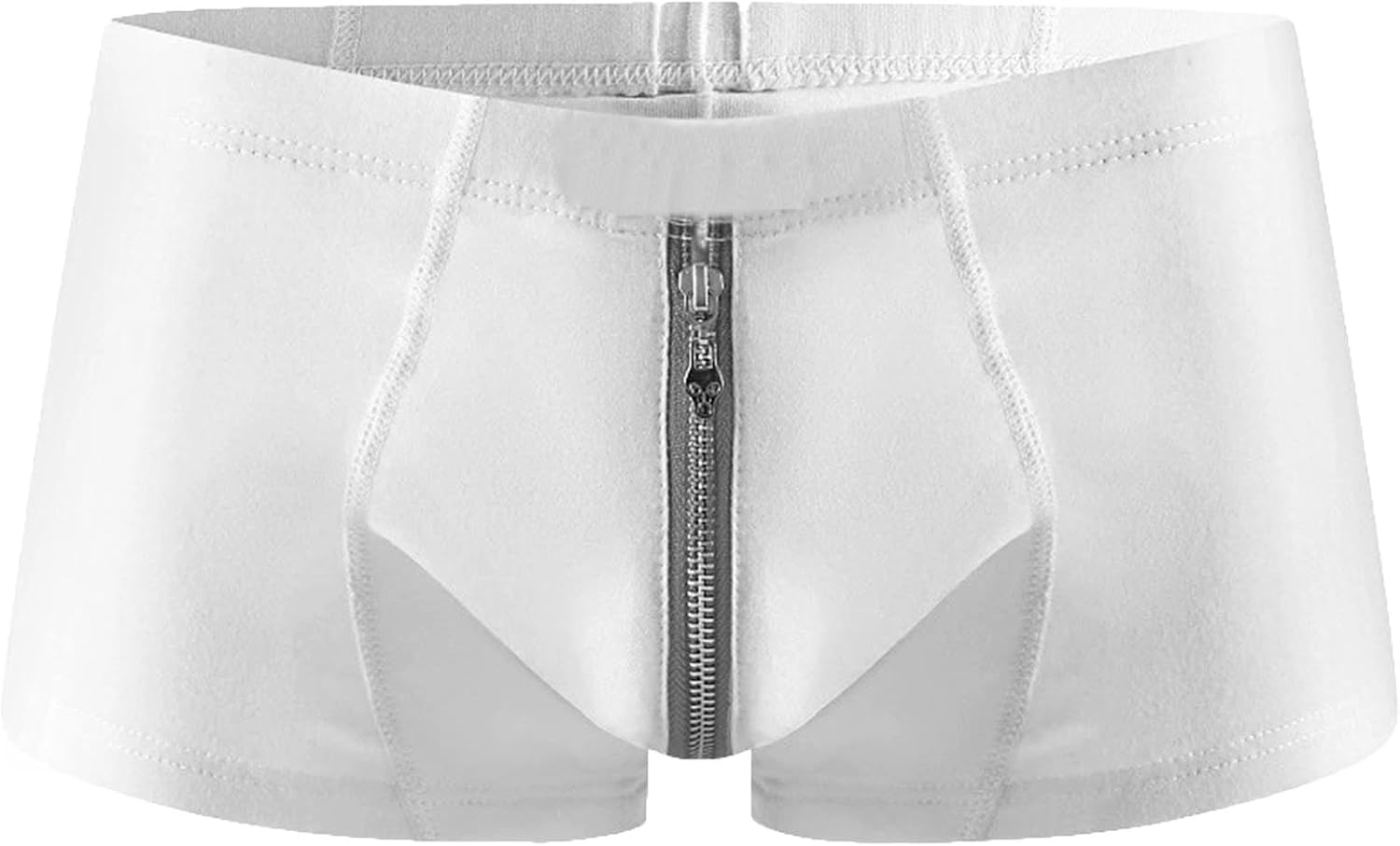 xxxiticat Mens Sexy Underwear Full Zipper Crotch Novelty Boxer Briefs Trunk