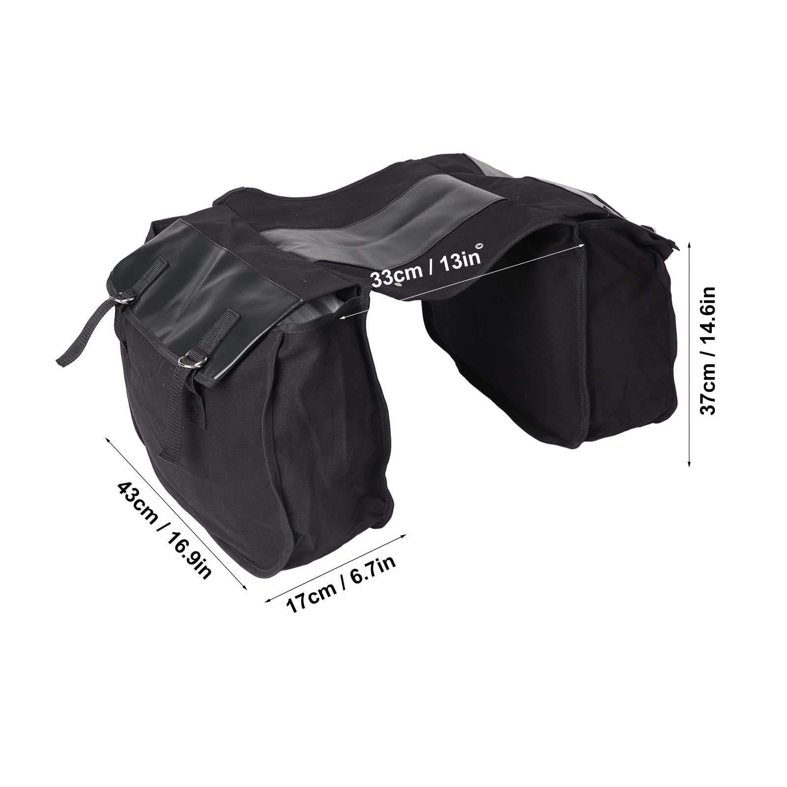 Borsa Portabagagli Da Ciclismo Mosiso - Impermeabile, Da Sedile Posteriore, Nera, 3 Tasche - Foto 2