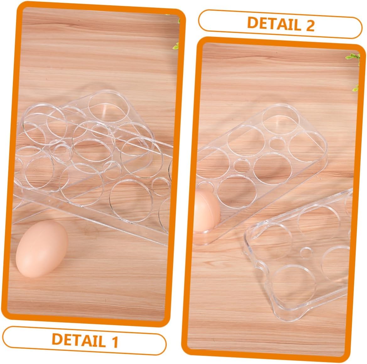 10pcs Egg Holder Storage Rack Slots Fridge Egg Organizer Kitchen Holder