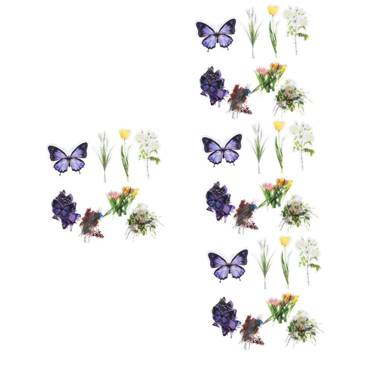 Artibetter 4 Pezzi 4 Adesivi Per Manuali Adesivi Retrò Per Piante E Fiori Adesivi Impermeabili Per Animali Domestici Adesivi Per Scrapbooking Adesivi Estetici Carini Adesivi Per Scrapbooking