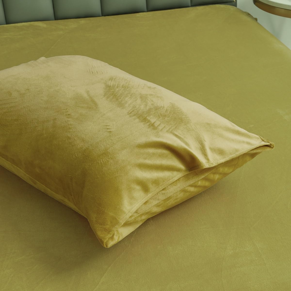 DXHOME Juego de fundas de almohada de franela de forro polar, 40 x 80 cm, juego de fundas de almohada con tacto de cachemira, juego de fundas de almohada con brida, mullidas, de felpa, estilo sobre, 2