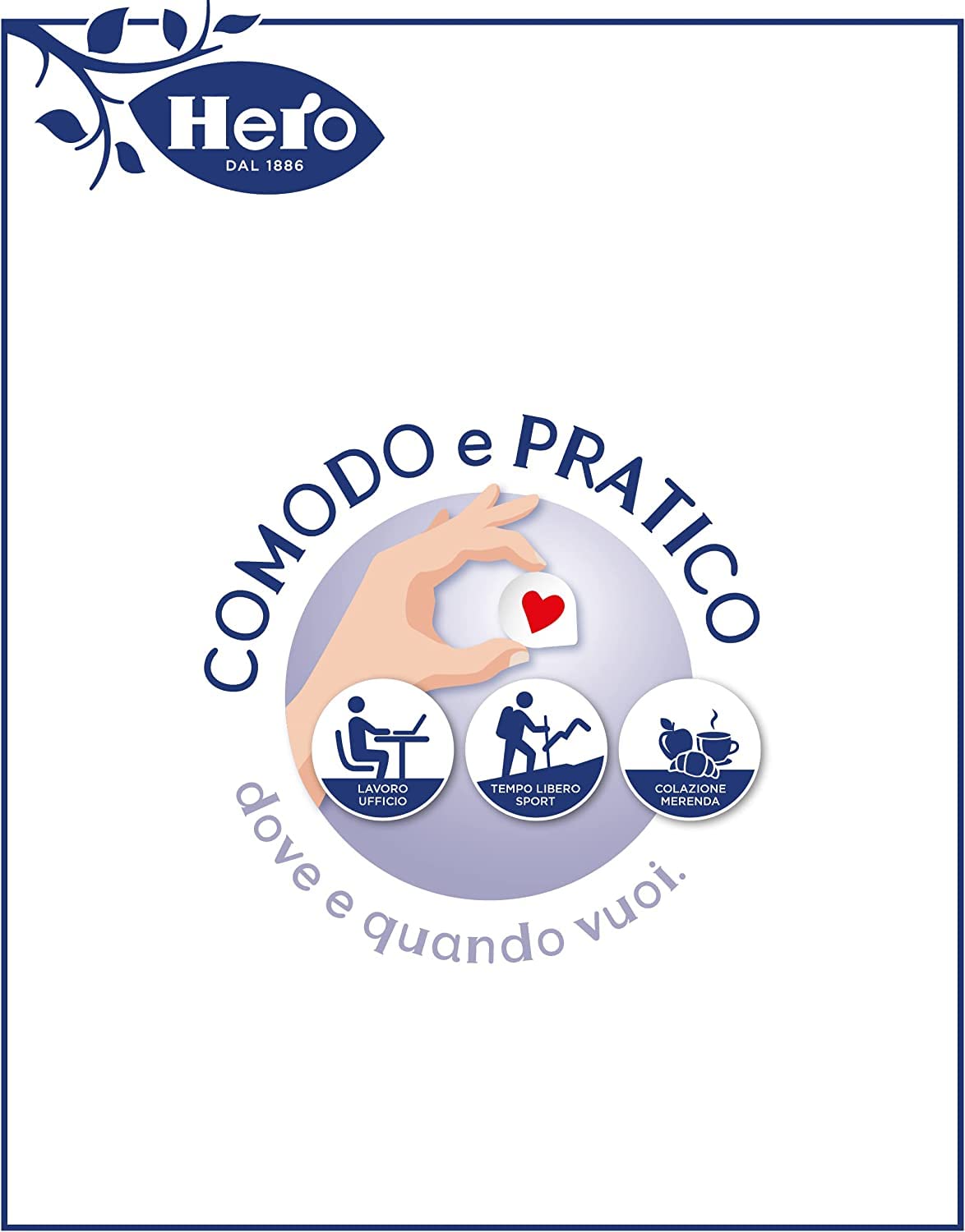 Hero Poker Mermelada de arándanos, 30 paquetes de 100 g (4 latas individuales x 25 g), mermelada y mermelada, fruta de alta calidad, sin conservantes y sin colorantes