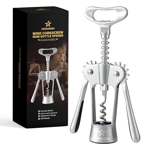 Wing Corkscrew Wine Bottle Opener – Heavy-Duty Stainless Steel Wing