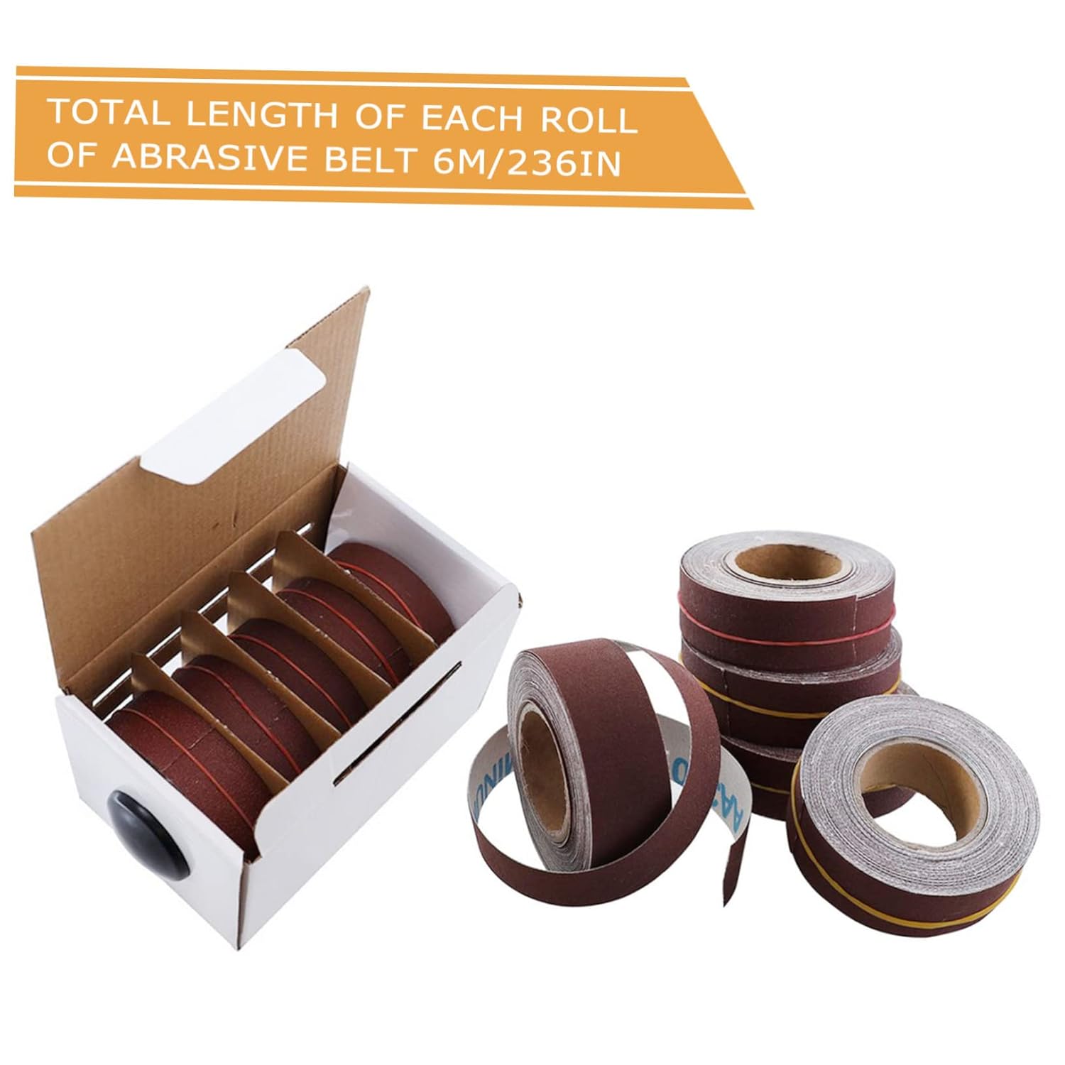 Emery Cloth Roll Assorted Abrasive Sanding for Finishing Includes Each Roll for Polishing and Grinding Projects