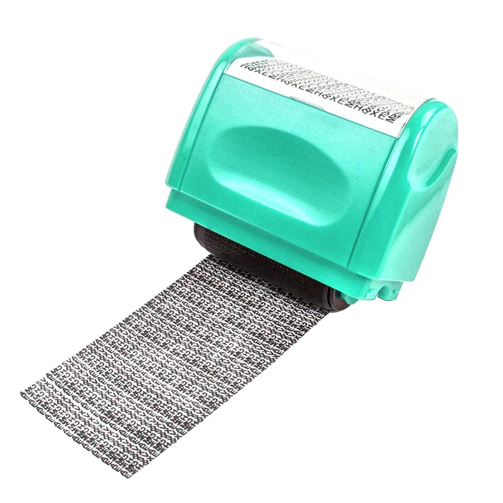 Famtasme Wide Roller Stamp Identity Theft Privacy Protection 1.37"