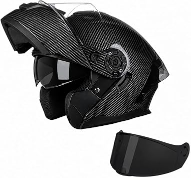 Modular Motorcycle Helmet with Flip-Up Design, DOT Approve with Extra Clear Visor, Full Face Motorcycle Helmets